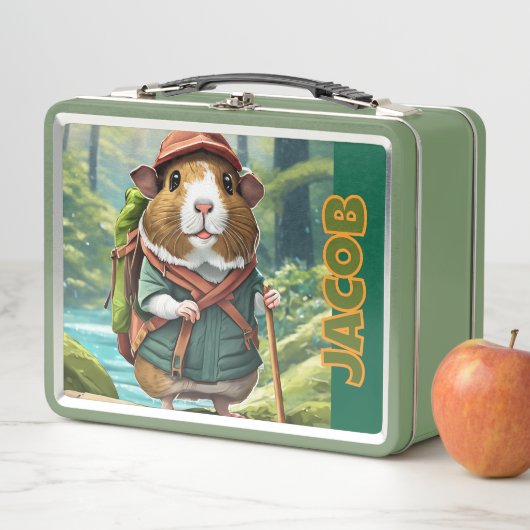 Wandern Guinea Schweineführerabenteuer, im Freien Metall Brotdose (Beispiel)