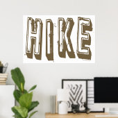 Wandern, Hiker, Wandern Poster (Heimbüro)