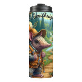 Wandern im Armadillo-Wald Thermosbecher (Vorderseite)