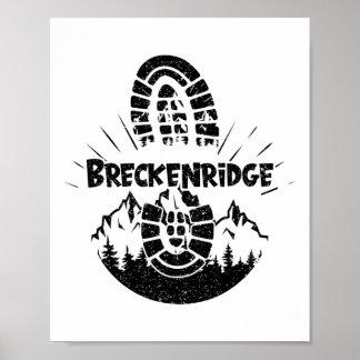 Wandern im Dampfboot Usa Urlaub Ski Poster