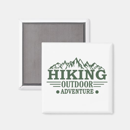 Wandern im Freien Magnet (Vorderseite/Rückseite)