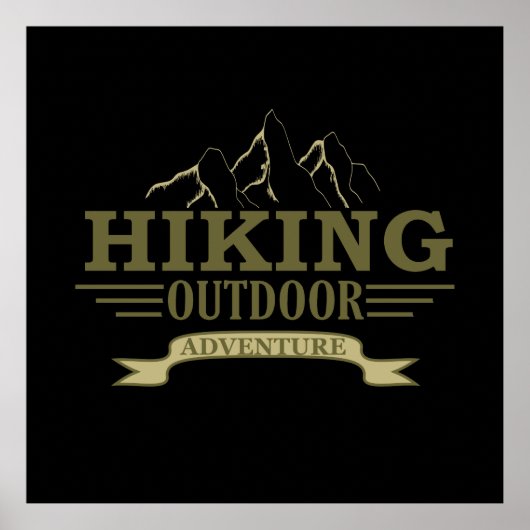 Wandern im Freien Poster (Vorne)