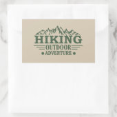 Wandern im Freien Rechteckiger Aufkleber (Tasche)