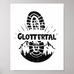 Wandern im Glottertal Deutschland Ausflugsfahrer Poster
