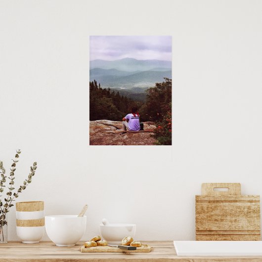 Wandern im Grünen Poster (Küche)