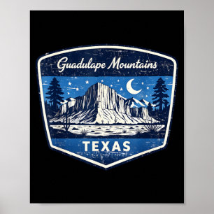 Wandern im Guadalupe Mountains Texas Nationalpark Poster