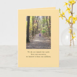 WANDERN IM HOLZ / NATUR/QUOTE/BLANK INNERHALB KARTE