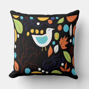 WANDERN IM HOLZKissen mit grünem HOLZ Kissen