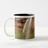 Wandern im Nationalpark Zion Zweifarbige Tasse (Links)
