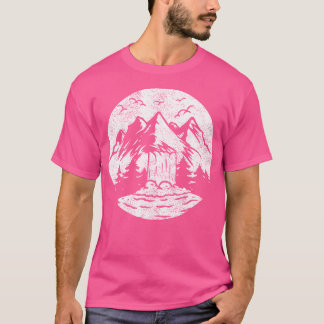Wandern im Naturwald Waterfall Wandern im Val Pior T-Shirt