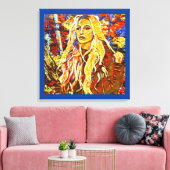 Wandern im Park Abstrakte Impressionistische Kunst Leinwanddruck (Insitu (Wohnzimmer))