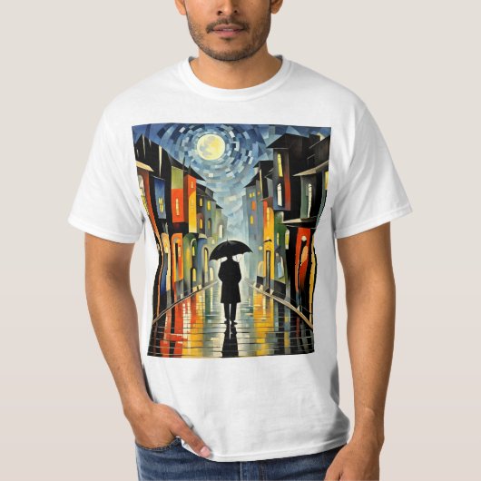 Wandern im Regen 2 T-Shirt (Vorderseite)