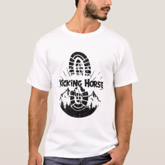 Wandern im Reitpferd Ski T-Shirt