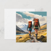 Wandern im schottischen Hochland Feiertagskarte (Vorne/Hinten)