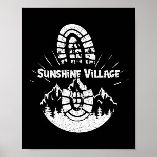 Wandern im Sunshine Village Urlaub Ski für Männer Poster