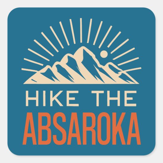 Wandern im Val Piora Quadratischer Aufkleber (Vorderseite)