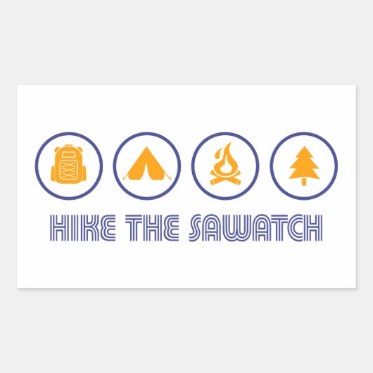 Wandern im Val Piora Rechteckiger Aufkleber (Vorderseite)