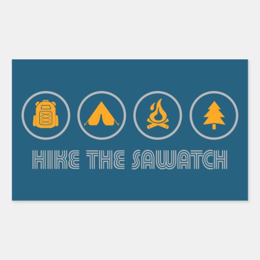 Wandern im Val Piora Rechteckiger Aufkleber (Vorderseite)