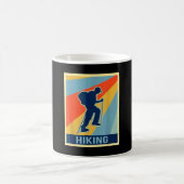 Wandern im Vintage-Retro-Stil Kaffeetasse (Mittel)