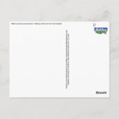 Wandern im Wald Postkarte (Rückseite)