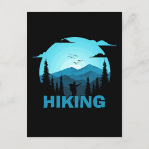Wandern im Wilden Individuelle Name Postkarte