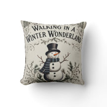 Wandern im Winter Wonderland Snowman