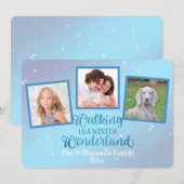 Wandern im Winter Wunderland Drei Foto (Vorne/Hinten)