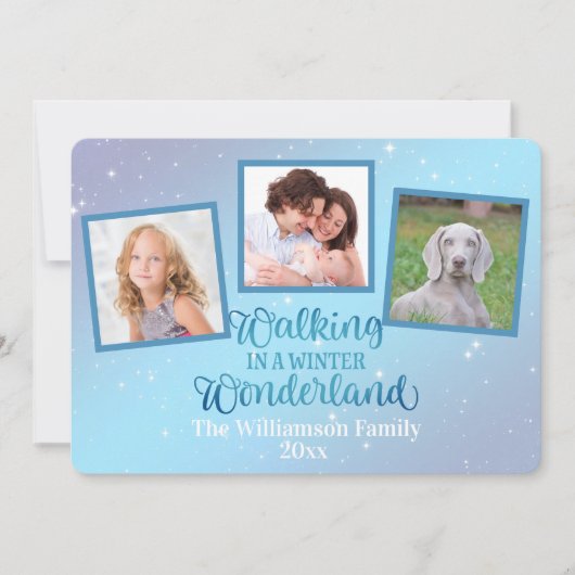 Wandern im Winter Wunderland Drei Foto (Vorderseite)