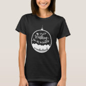 Wandern im Winter Wunderland Weihnachten Schneeflo T-Shirt (Vorderseite)