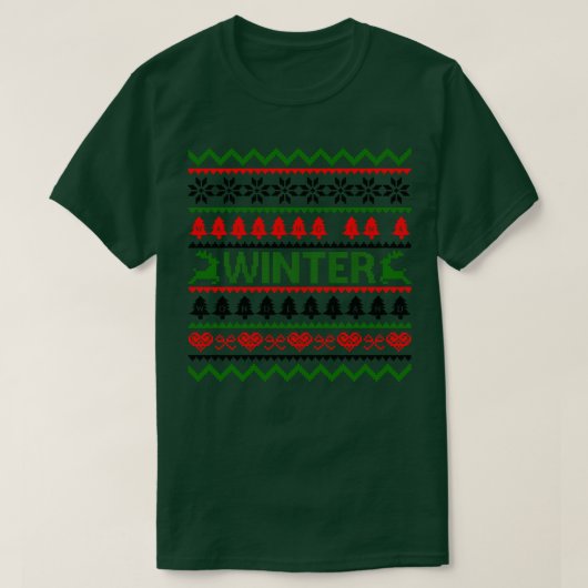 Wandern im Winterwunderland T-Shirt (Design vorne)