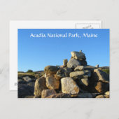 Wandern in Acadia Postkarte (Vorne/Hinten)