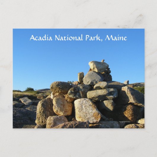 Wandern in Acadia Postkarte (Vorderseite)