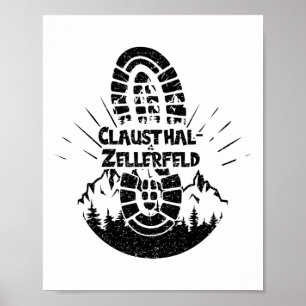 Wandern in Clausthal-zellerfeld Snowboarden Vacati Poster