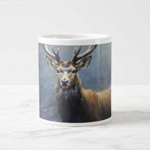 Wandern in der Natur: Majestic Deer Jumbo-Tasse