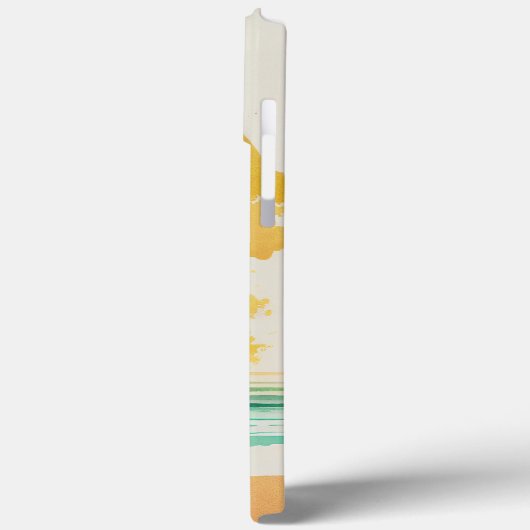 Wandern in die Waves Abstrakt Beach Art Case-Mate iPhone Hülle (Rückseite / Links)