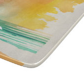 Wandern in die Waves Abstrakt Beach Art Schneidebrett (Ecke)