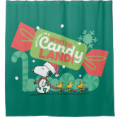 Wandern in einem winterlichen, feinen Land! Duschvorhang (Vorderseite)