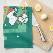 Wandern in einem winterlichen, feinen Land! Geschirrtuch (Viertel Falte)