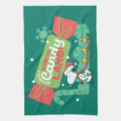 Wandern in einem winterlichen, feinen Land! Geschirrtuch (Vertikal)