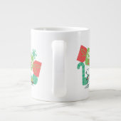 Wandern in einem winterlichen, feinen Land! Jumbo-Tasse (Rückseite)