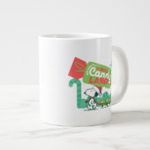 Wandern in einem winterlichen, feinen Land! Jumbo-Tasse (Vorderseite Rechts)