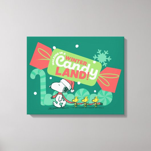 Wandern in einem winterlichen, feinen Land! Leinwanddruck (Vorderseite)