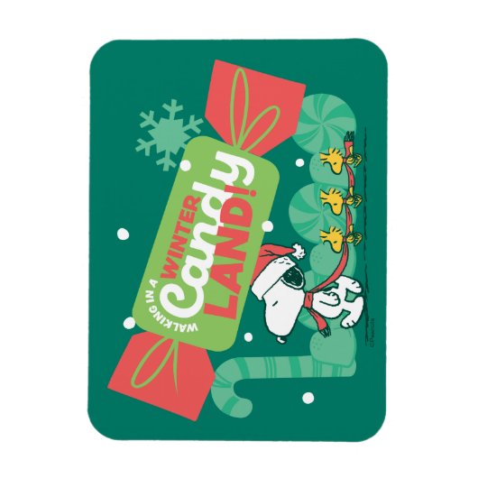 Wandern in einem winterlichen, feinen Land! Magnet (Vertikal)