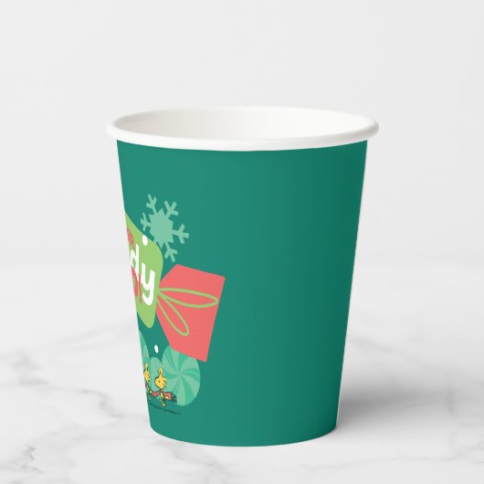 Wandern in einem winterlichen, feinen Land! Pappbecher (Rückseite)