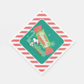 Wandern in einem winterlichen, feinen Land! Serviette (Ecke)