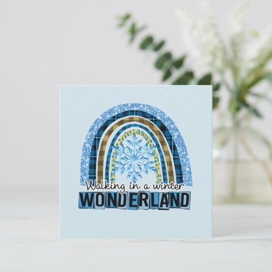 Wandern in einem Winterwunderland | Blauer Regenbo (Stehend Vorderseite)