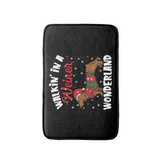 Wandern in einer Dackel Wunderland Schöne Dackel Badematte (Vorderseite Vertikal)