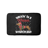 Wandern in einer Dackel Wunderland Schöne Dackel Badematte (Vorderseite)