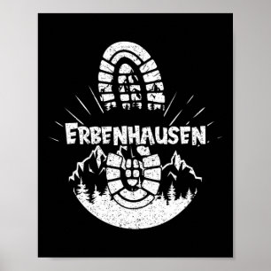 Wandern in Erbenhausen Deutschland Ausflugsfahrer Poster