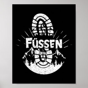 Wandern in Füssen Deutschland Urlaub Wanderer  Poster